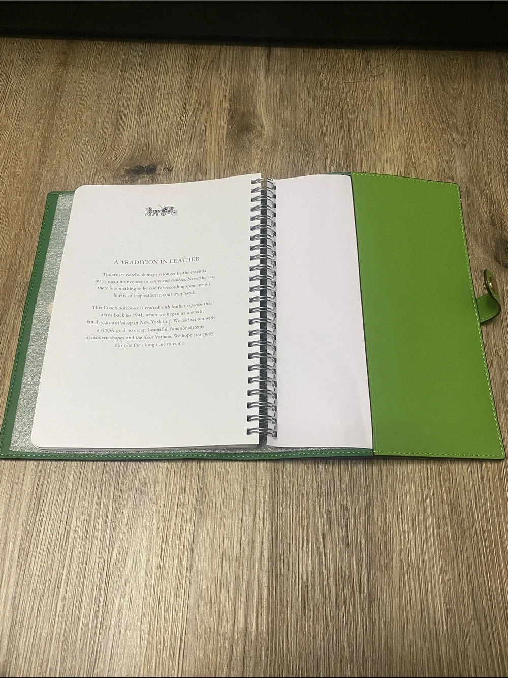 RARE Coach Neon Green Signature Notebook